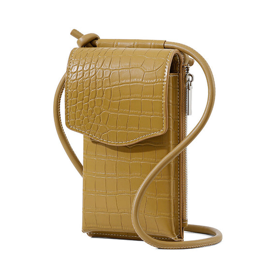 Simple Large Capacity Stone Pattern Mobile Phone Bag