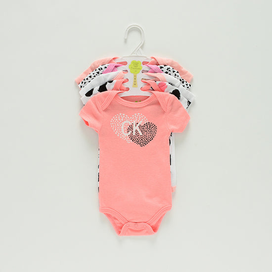 Fashionable Personality Baby Bronzing Printed Jumpsuit