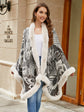 Aristolochia Ringens Knitted Cloak Female Thickening Warm Shawl