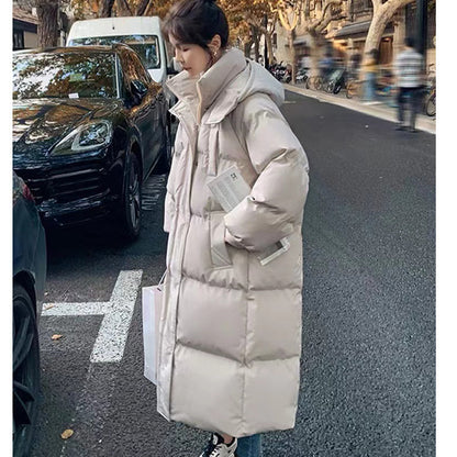 Loose-fitting The Knee Cotton Clothes Winter New Ins Bread Coat Fashion