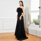 European And American Temperament Long Sequined Sleeveless Wrapped Chest Backless Banquet Evening Dress