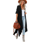 Knitted Cardigan Split Long Simple Cardigan Sweater Coat