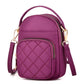 Diamond Plaid Crossbody Bag Nylon Lightweight Fashion Backpack Cloth Bag