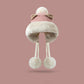 Winter Korean Style All-match And Cute Ears Plush Bonnet Women