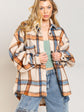 Heavy Contrast Plaid Jacket In Winter