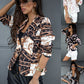 European And American New One-button Small Suit Printing Jacket Women&