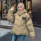 Down Cotton Hooded Bread Female Thickened Loose-fitting Jacket