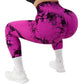 Tie-dye Peach Hip Yoga Pants Plus Size Seamless Hip-lifting Trousers