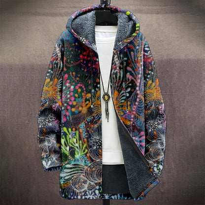 Zipper Hooded Cardigan Cotton-padded Jacket