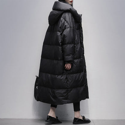 Winter Fleece-lined Thickened 90 White Duck Down Jacket