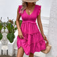 European And American Sleeveless Slimming Solid Color Dress