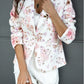 European And American New One-button Small Suit Printing Jacket Women&